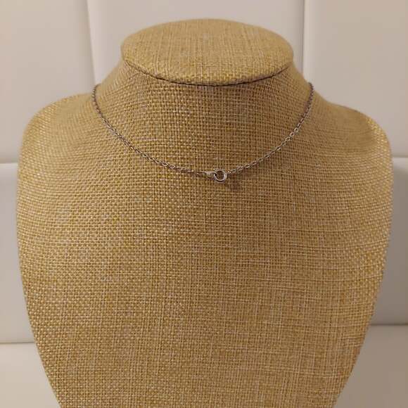 Sarah Coventry Silver Tone 'P' Initial 24" Pendant Necklace - Picture 2 of 2